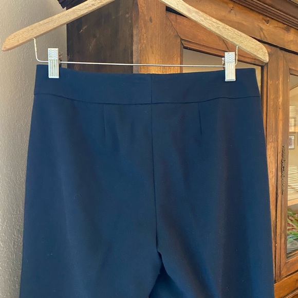 Classiques Entier Navy Blue Wide Leg Cuffed Trouser. - Picture 5 of 6
